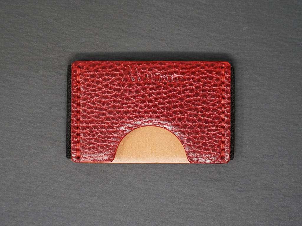 FLEX Wallet &lt;br&gt; Relaxed Collection&lt;br&gt;Red Pebble with Red stitching