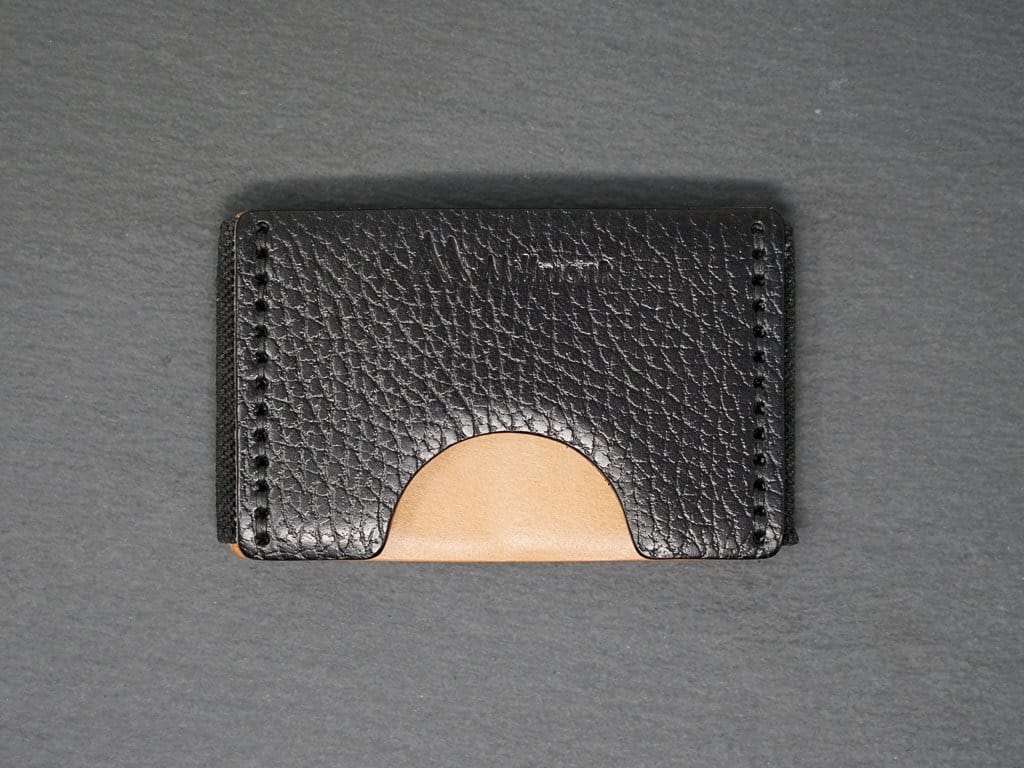 FLEX Wallet <br> Relaxed Collection<br>Black Pebble with Black stitching