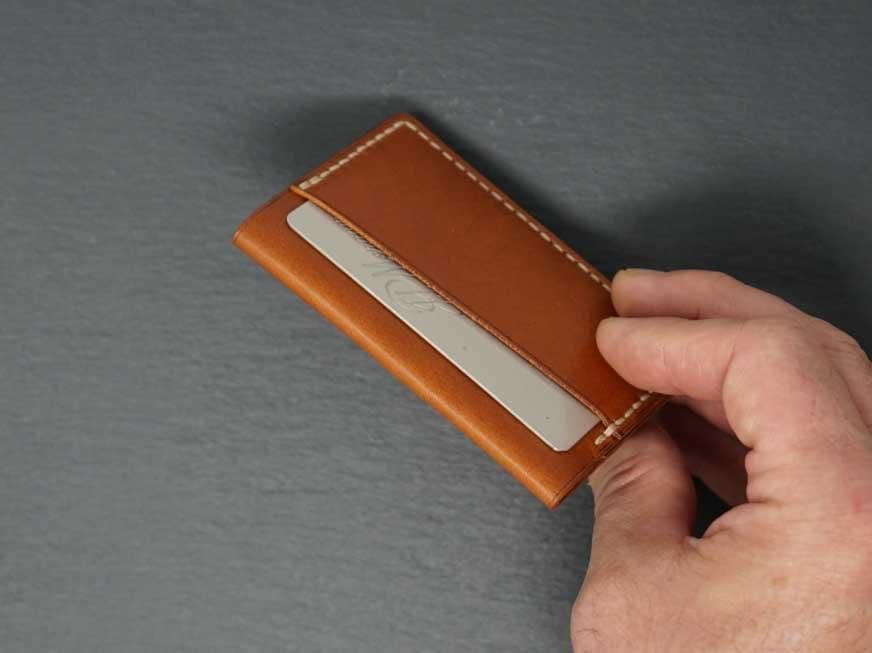 CARD FOLD Wallet &lt;br&gt; Relaxed Collection&lt;br&gt;Chestnut