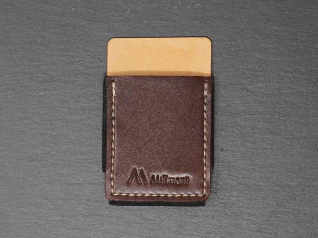 PHONE Wallet &lt;br&gt; Relaxed Collection&lt;br&gt;British Brown with Natural Stitching