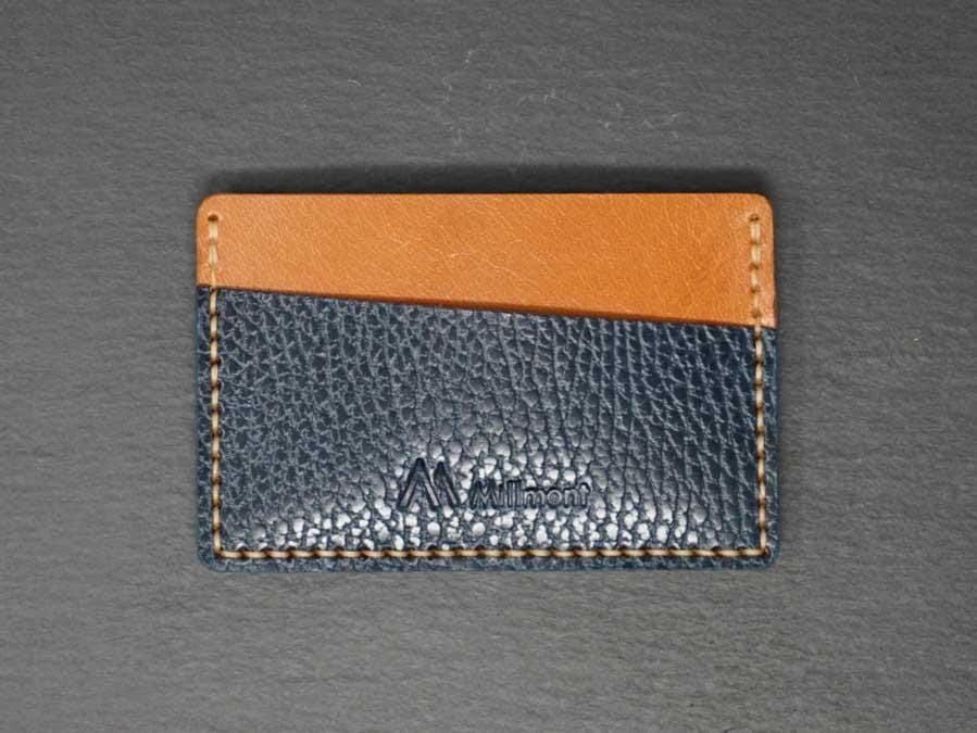 SLOT Wallet &lt;br&gt; Relaxed Collection &lt;br&gt;Blue Pebble and London Tan