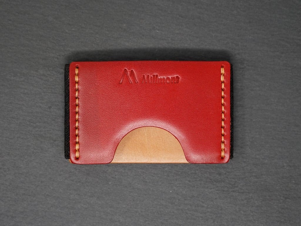 FLEX Wallet &lt;br&gt; Relaxed Collection&lt;br&gt;Red with Natural Stitching