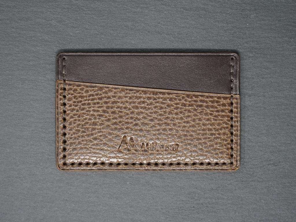 SLOT Wallet <br> Relaxed Collection <br>Taupe Pebble and Dark Brown