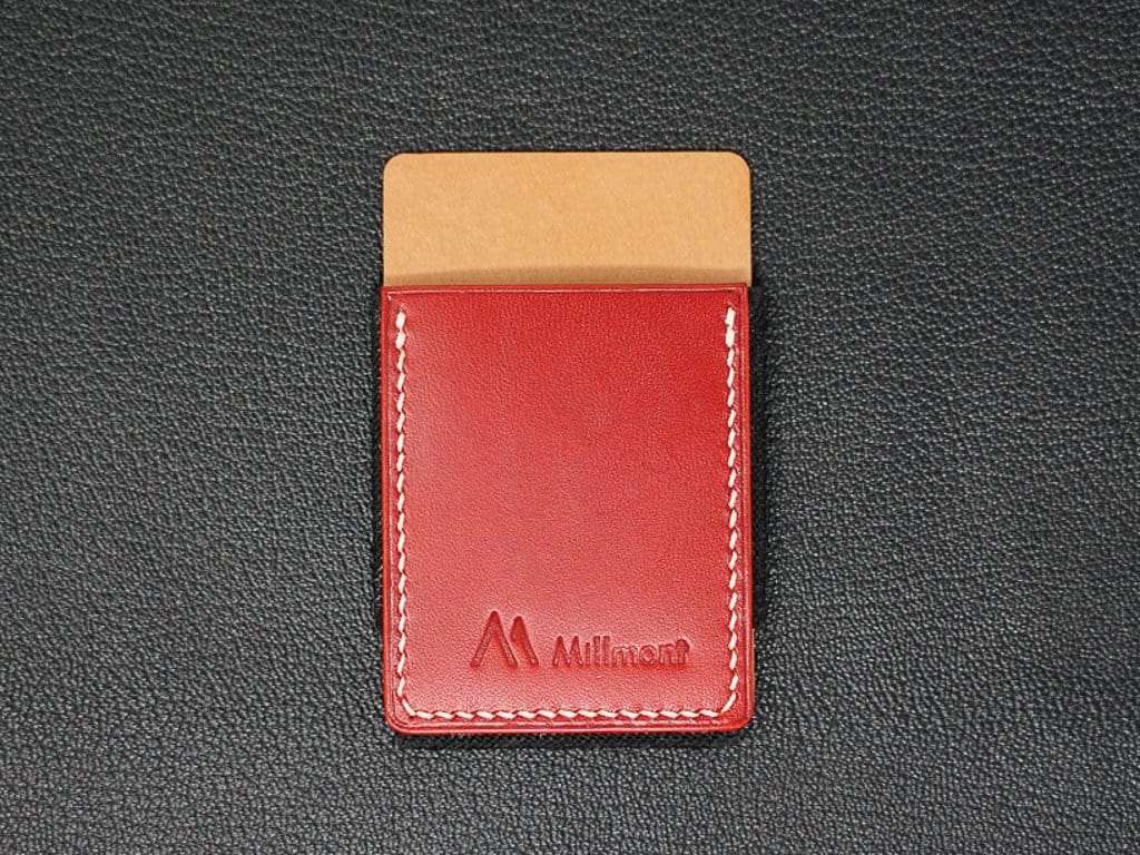 PHONE Wallet &lt;br&gt; Relaxed Collection &lt;br&gt; Red with White stitching