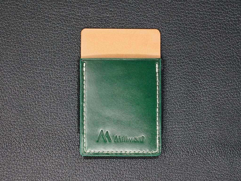 PHONE Wallet &lt;br&gt; Relaxed Collection &lt;br&gt;Green with White stitching