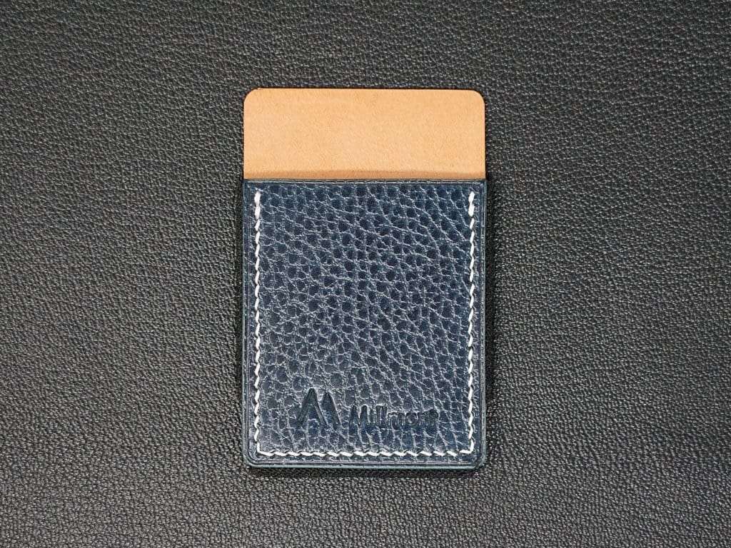 PHONE Wallet &lt;br&gt; Relaxed Collection &lt;br&gt; Navy Pebble with White stitching
