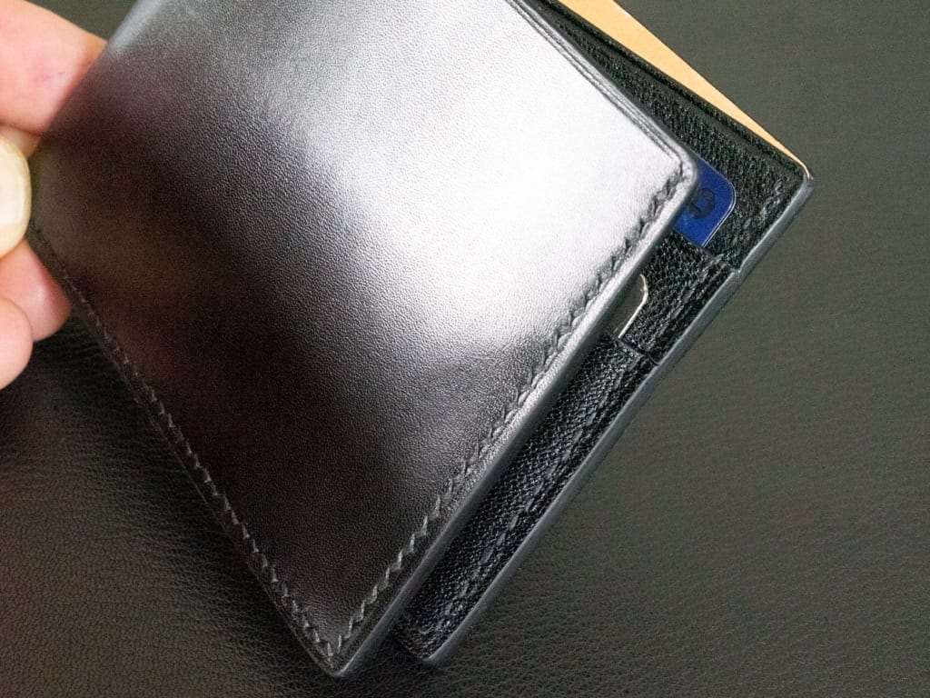 BILL FOLD 4 Wallet <br>Signature Collection <br> Box Calf <br>Black with Black