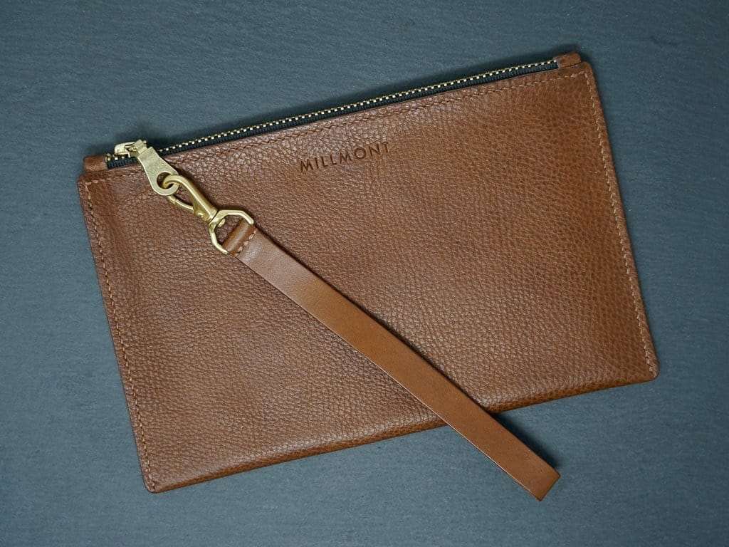 ZIP Pouch &lt;br&gt; Relaxed Collection&lt;br&gt;Walnut