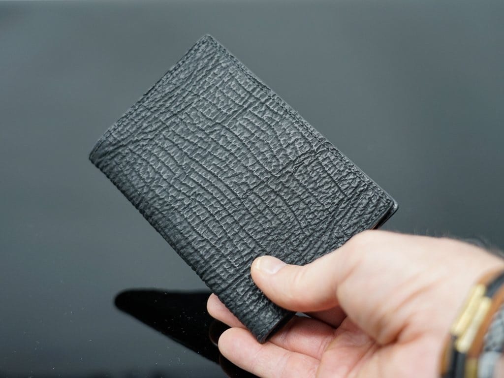 PASSPORT Cover <br> Exotic Collection <br> Shark Skin <br>Black <br>Mk 1.5