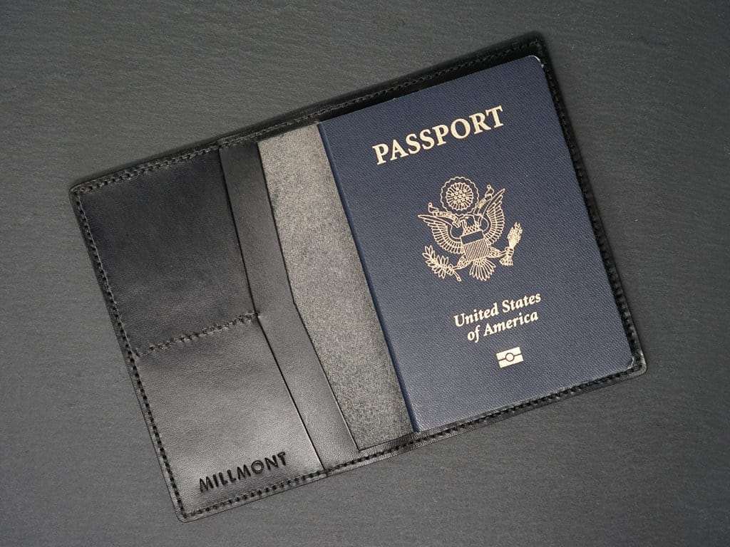 PASSPORT Cover &lt;br&gt; Relaxed Collection&lt;br&gt;Black Pebble
