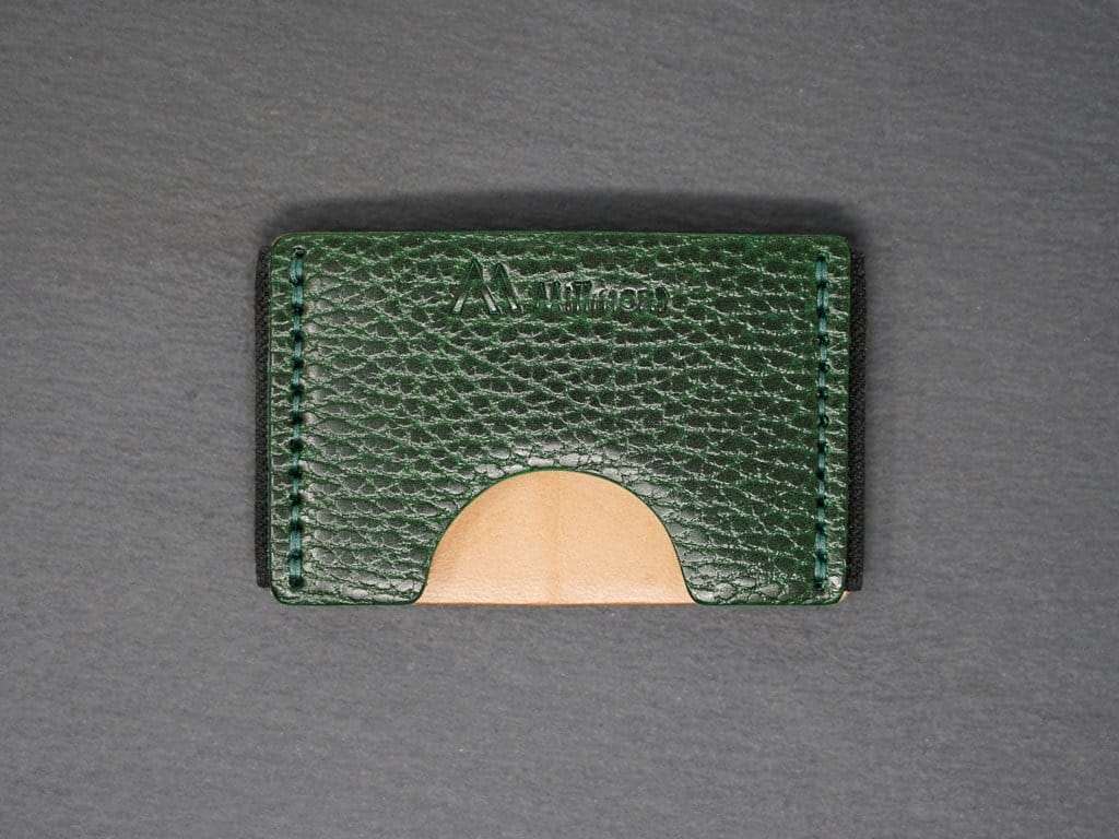FLEX Wallet &lt;br&gt; Relaxed Collection&lt;br&gt;Green Pebble with Green stitching