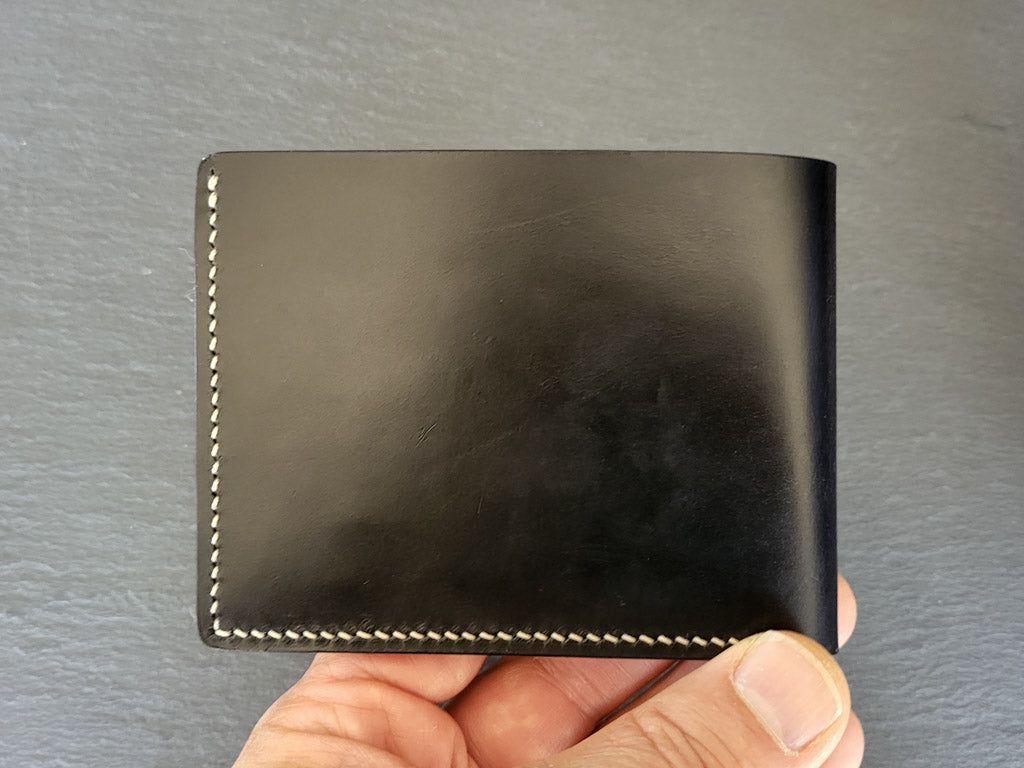 BILL FOLD 6 Wallet &lt;br&gt; Relaxed Collection &lt;br&gt;Black with Tan