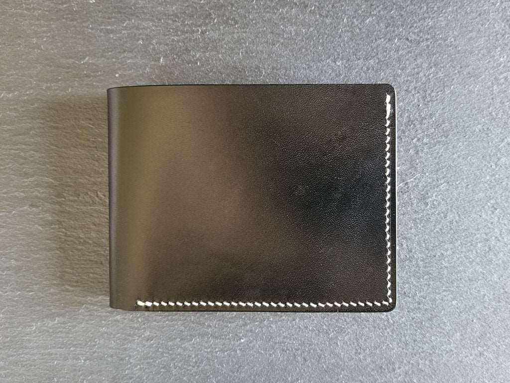 BILL FOLD 6 Wallet <br> Relaxed Collection <br>Black with Tan